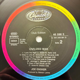 Joe Cocker ‎– Civilized Man LP (NM) - schallplattenparadis