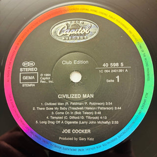 Joe Cocker ‎– Civilized Man LP (NM) - schallplattenparadis