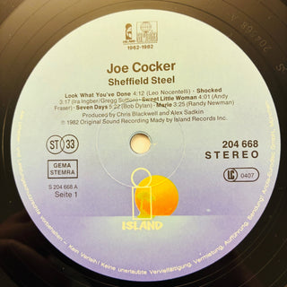 Joe Cocker – Sheffield Steel LP (NM) - schallplattenparadis