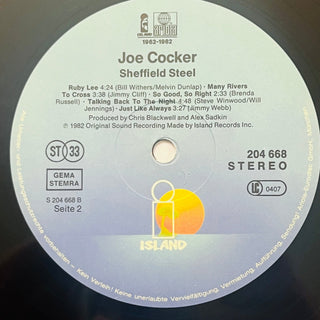 Joe Cocker – Sheffield Steel LP (NM) - schallplattenparadis