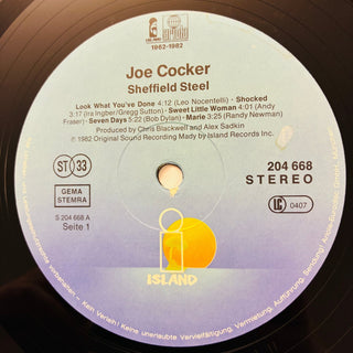 Joe Cocker – Sheffield Steel LP (VG+) - schallplattenparadis