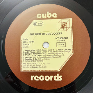 Joe Cocker ‎– The Best Of Joe Cocker LP (NM) - schallplattenparadis