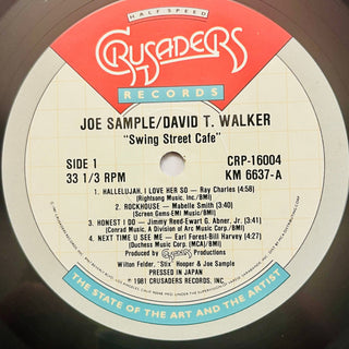 Joe Sample - David T. Walker ‎– Swing Street Cafe LP und Beiblatt (NM) - schallplattenparadis