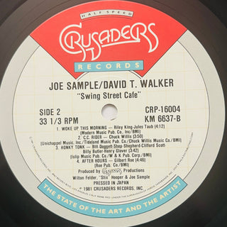 Joe Sample - David T. Walker ‎– Swing Street Cafe LP und Beiblatt (NM) - schallplattenparadis