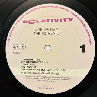 Joe Satriani ‎– The Extremist LP (NM) - schallplattenparadis