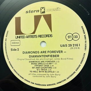 John Barry ‎– Diamonds Are Forever (Original Motion Picture Soundtrack) LP (VG+) - schallplattenparadis