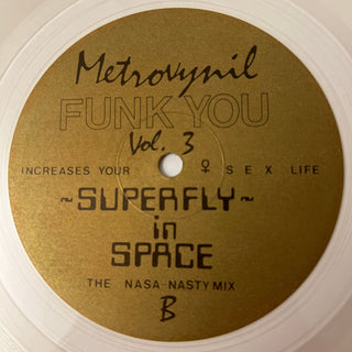 John Davis & Too Much / Superfly ‎– Funk You! Vol. 3 LP - Clear Vinyl (NM) - schallplattenparadis