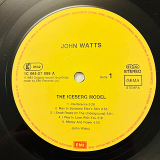 John Watts ‎– The Iceberg Model LP mit OIS (VG+) - schallplattenparadis