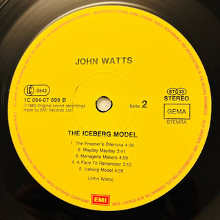 John Watts ‎– The Iceberg Model LP mit OIS (VG+) - schallplattenparadis