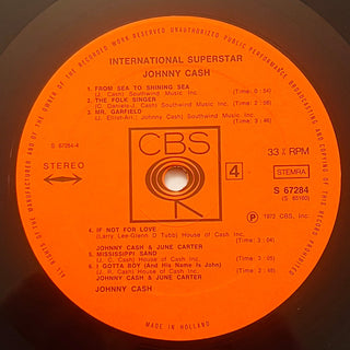 Johnny Cash ‎– International Superstar Doppel LP (NM) - schallplattenparadis