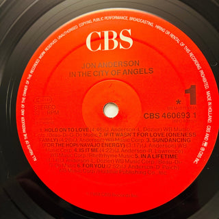 Jon Anderson ‎– In The City Of Angels LP mit OIS (NM) - schallplattenparadis