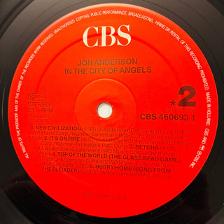 Jon Anderson ‎– In The City Of Angels LP mit OIS (NM) - schallplattenparadis