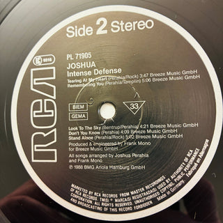 Joshua ‎– Intense Defense LP mit OIS (VG+) - schallplattenparadis