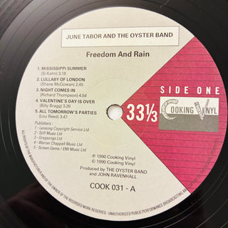 June Tabor & The Oyster Band – Freedom And Rain LP mit OIS (VG+) - schallplattenparadis
