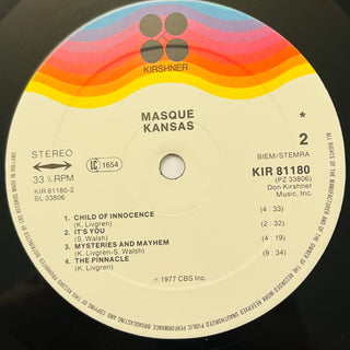 Kansas ‎– Masque LP mit OIS (VG+) - schallplattenparadis