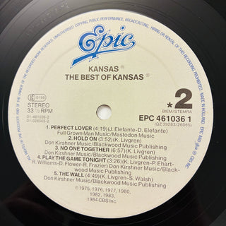 Kansas ‎– The Best Of Kansas LP mit OIS (VG+) - schallplattenparadis