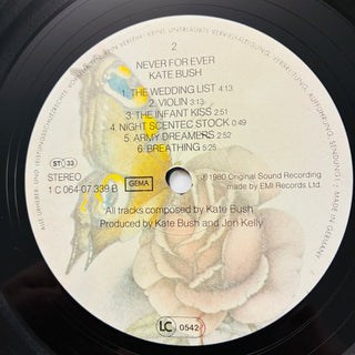 Kate Bush – Never For Ever LP (NM) - schallplattenparadis