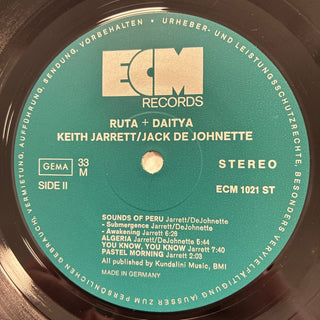 Keith Jarrett - Jack DeJohnette ‎– Ruta And Daitya LP (NM) - schallplattenparadis