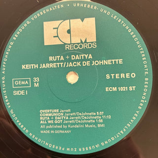 Keith Jarrett - Jack DeJohnette ‎– Ruta And Daitya LP (NM) - schallplattenparadis