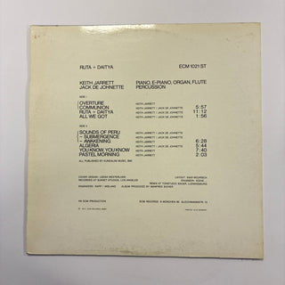 Keith Jarrett - Jack DeJohnette ‎– Ruta And Daitya LP (NM) - schallplattenparadis