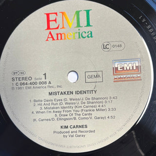 Kim Carnes ‎– Mistaken Identity LP mit OIS (VG+) - schallplattenparadis