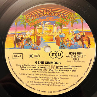 Kiss, Gene Simmons – Gene Simmons LP (NM) - schallplattenparadis