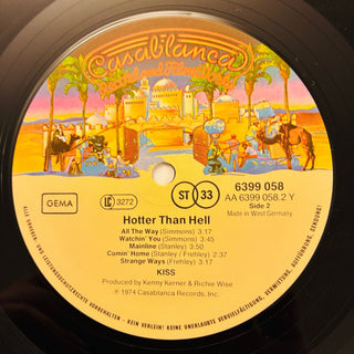 Kiss – Hotter Than Hell LP (NM) - schallplattenparadis