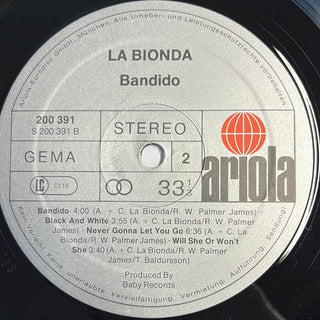 La Bionda ‎– Bandido LP (NM) - schallplattenparadis