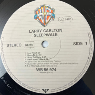 Larry Carlton ‎– Sleepwalk LP (VG+) - schallplattenparadis