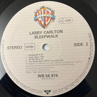 Larry Carlton ‎– Sleepwalk LP (VG+) - schallplattenparadis