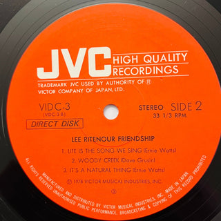 Lee Ritenour ‎– Friendship LP mit Beiblatt und Poster (NM) - schallplattenparadis