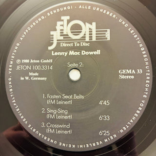 Lenny Mac Dowell ‎– Airplay LP (NM) - schallplattenparadis