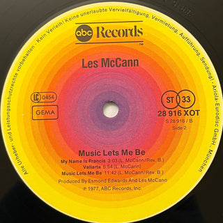 Les McCann ‎– Music Lets Me Be LP (NM) - schallplattenparadis