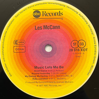 Les McCann ‎– Music Lets Me Be LP (NM) - schallplattenparadis