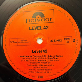 Level 42 ‎– Level 42 LP mit OIS (NM) - schallplattenparadis