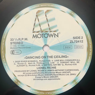 Lionel Richie – Dancing On The Ceiling LP (VG+) - schallplattenparadis