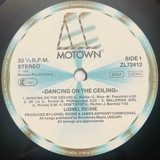 Lionel Richie – Dancing On The Ceiling LP (VG+) - schallplattenparadis