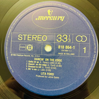 Lita Ford ‎– Dancin' On The Edge LP (NM) - schallplattenparadis