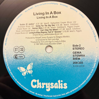 Living In A Box ‎– Living In A Box LP mit OIS (VG+) - schallplattenparadis