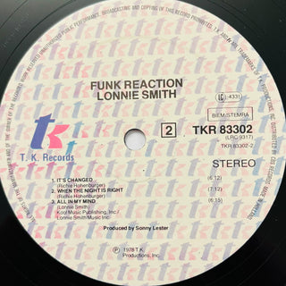 Lonnie Smith ‎– Funk Reaction LP (NM) - schallplattenparadis