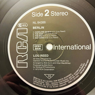 Lou Reed – Berlin LP (NM) - schallplattenparadis