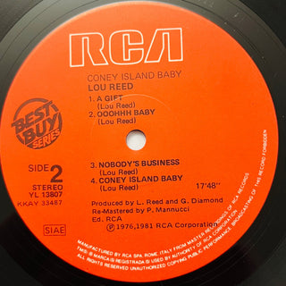 Lou Reed ‎– Coney Island Baby LP (NM) - schallplattenparadis