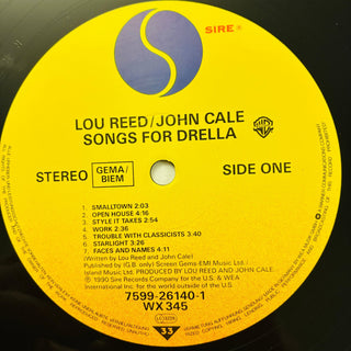 Lou Reed / John Cale – Songs For Drella LP mit Beiblatt (NM) - schallplattenparadis