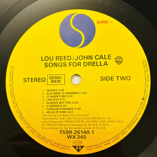 Lou Reed / John Cale – Songs For Drella LP mit Beiblatt (NM) - schallplattenparadis