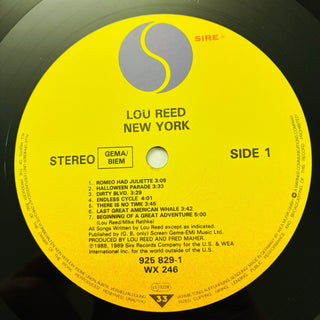 Lou Reed – New York LP mit OIS (NM) - schallplattenparadis