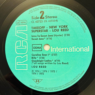 Lou Reed ‎– New York Superstar LP (NM) - schallplattenparadis