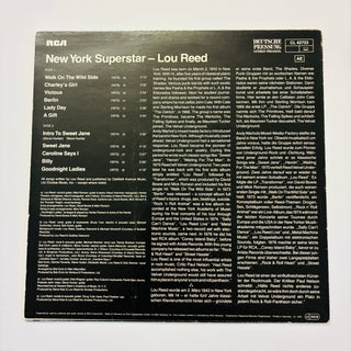 Lou Reed ‎– New York Superstar LP (NM) - schallplattenparadis