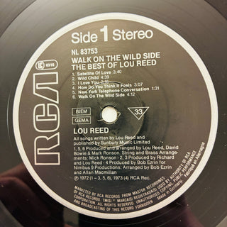 Lou Reed ‎– Walk On The Wild Side - The Best Of Lou Reed LP (NM) - schallplattenparadis