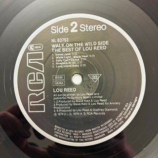 Lou Reed ‎– Walk On The Wild Side - The Best Of Lou Reed LP (NM) - schallplattenparadis