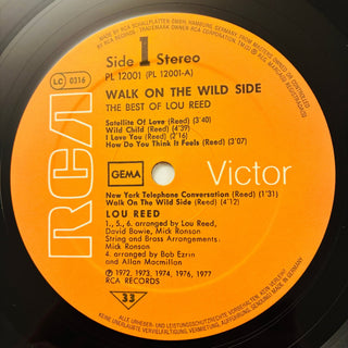 Lou Reed ‎– Walk On The Wild Side - The Best Of Lou Reed LP (VG+) - schallplattenparadis